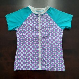 Garnet Hill Kids Full Zip Rashguard